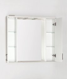 Зеркальный шкаф Style Line Олеандр-2 90/С, рельеф пастель