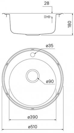 Мойка IDDIS Basic нержавеющая сталь D510, полированная BAS51P0i77