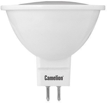 Лампа св/д Camelion MR16 GU5.3 220V 5W 3000K матов, 49х50 пластик 524504