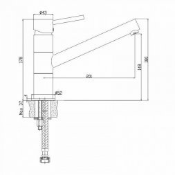 Смеситель для кухни IDDIS Velikan песок VL3PBSGi05