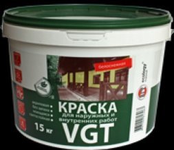 Краска ВД-АК-1180 для нар/внутр работ моющаяся белоснежная 3,0кг (4) VGT 6347/13810