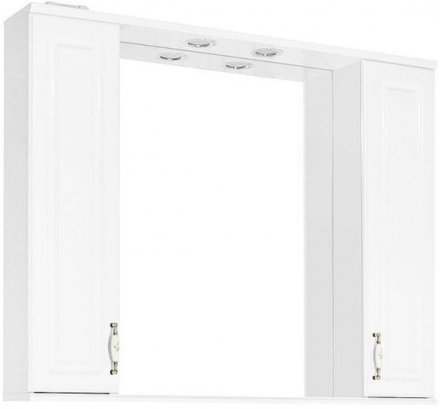 Зеркальный шкаф Style Line Олеандр-2 1000/С, белый