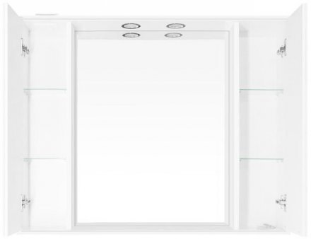 Зеркальный шкаф Style Line Олеандр-2 1000/С, белый