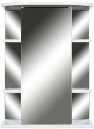 Зеркальный шкаф Кларис правый 55 см, внешние полки, свет галог. белый Kl-55ZSW 14187850
