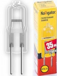 Лампа Navigator JCD 220V 35W G6.35 NH-JCD-35-220-G6.35/C прозр. 26666